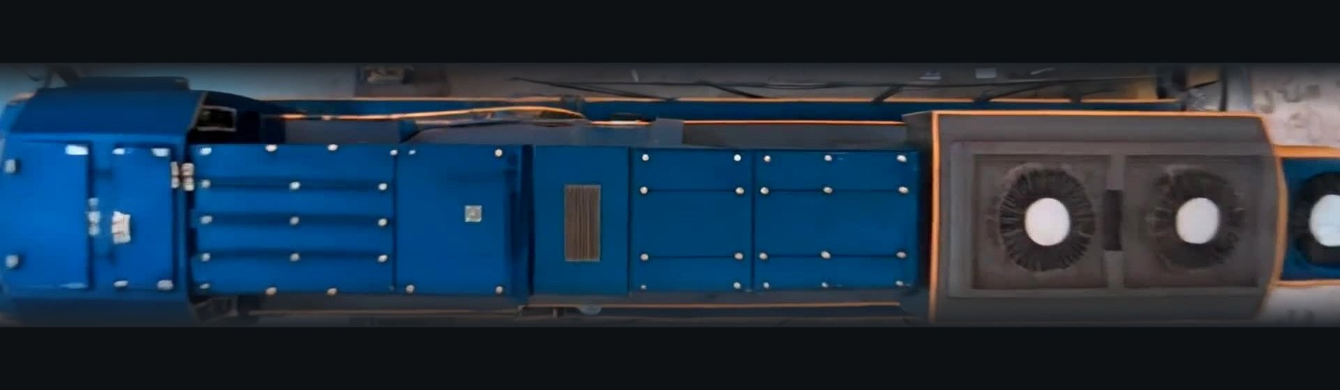 Illustrative six-camera coverage configuration around a locomotive
